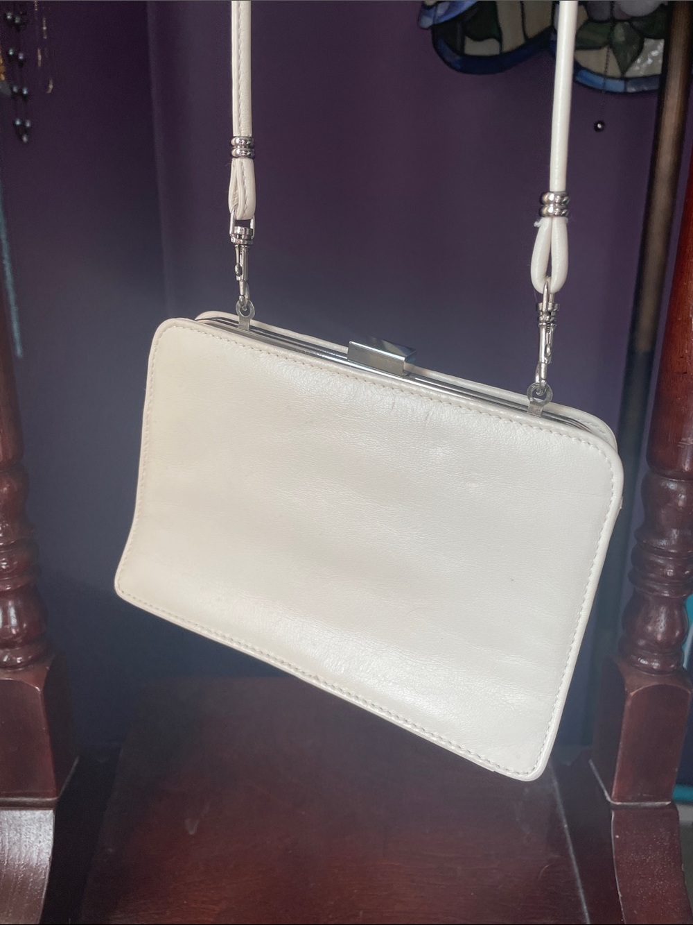 VTG PRESTON & YORK LEATHER CROSSBODY - Picture 2 of 9